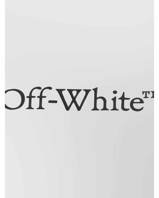 Off-White c/o Virgil Abloh White Cotton Logo Print T-Shirt