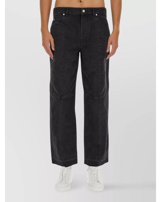 Isabel Marant Black Regular-Fit Denim Jeans for men