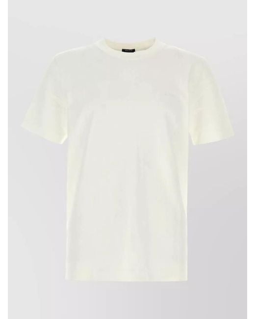 Boss White Cotton T Shirt for men