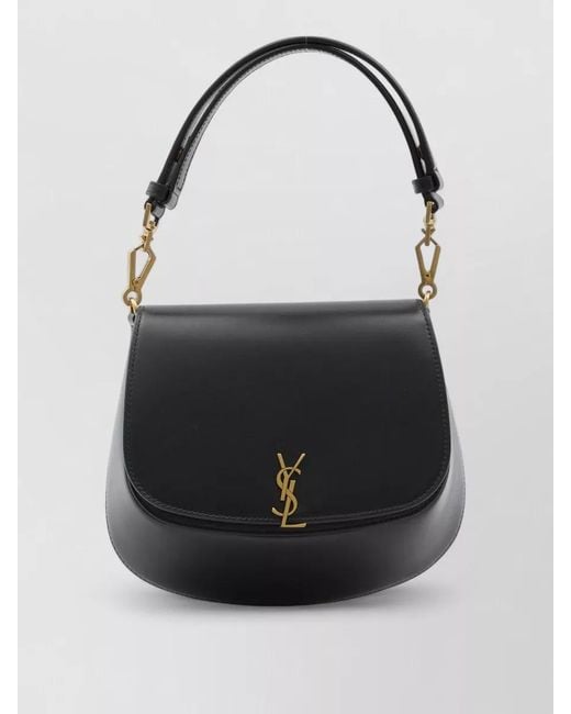 Saint Laurent Black Voltaire Mini Leather Shoulder Bag