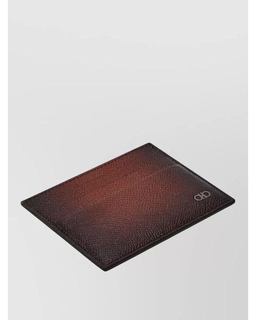Ferragamo Brown Leather Cardholder for men