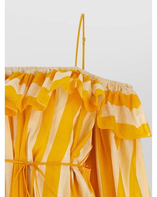 Zimmermann Yellow Short Dresses