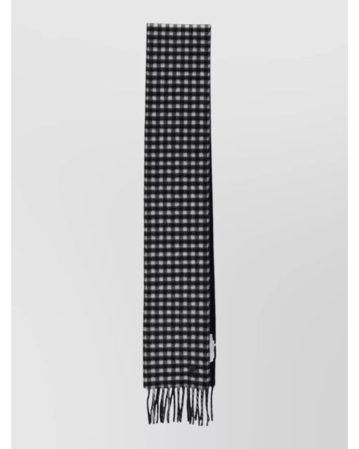 AMI White Wool Scarf