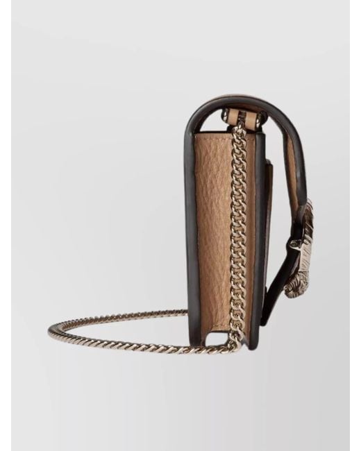 Gucci Natural Calf Leather Purse
