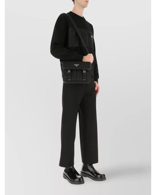 Prada Black Recycled Polyamide Crossbody Bag for men