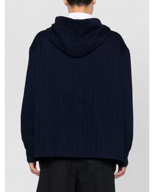 Jacquemus Blue Hooded Jacket for men