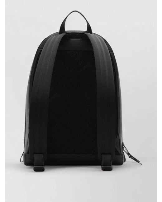 Burberry Black Check Backpack for men