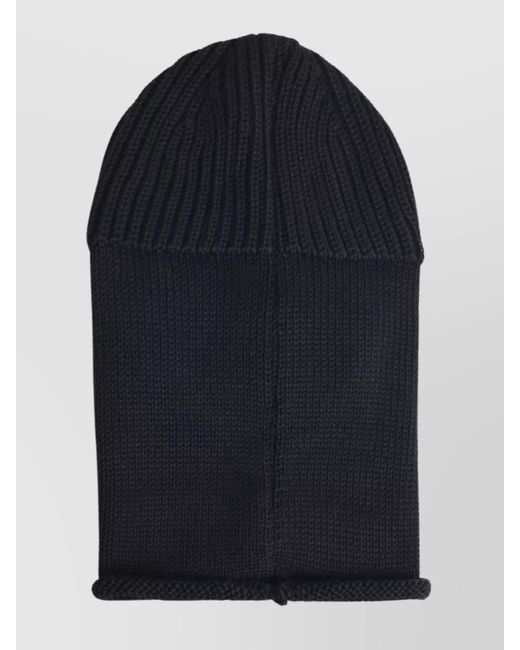 C P Company Blue Wool Balaclava Featuring Integrated Goggles for men