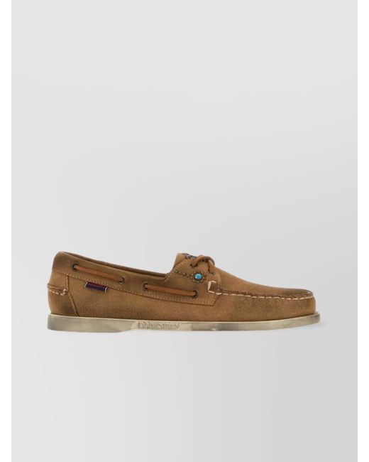 Sebago Brown Suede Loafers for men