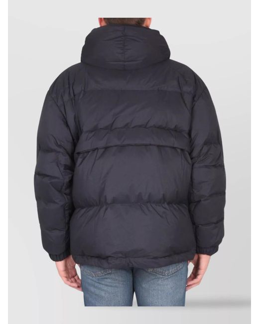 K-Way Blue Down Hooded Puffer Jacket for men