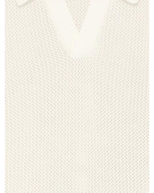 DUNST Natural Cotton Linen Polo Shirt Spread Collar