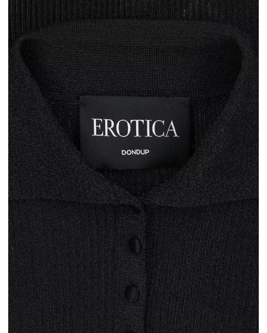 Dondup Black Sleeveless Knitted Top
