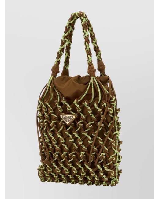 Prada Metallic Mesh Shoulder Bag