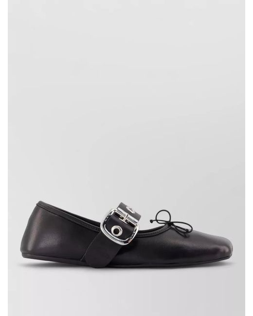 Vivienne Westwood Black Alice Ballerinas Bow Detail Nappa Leather