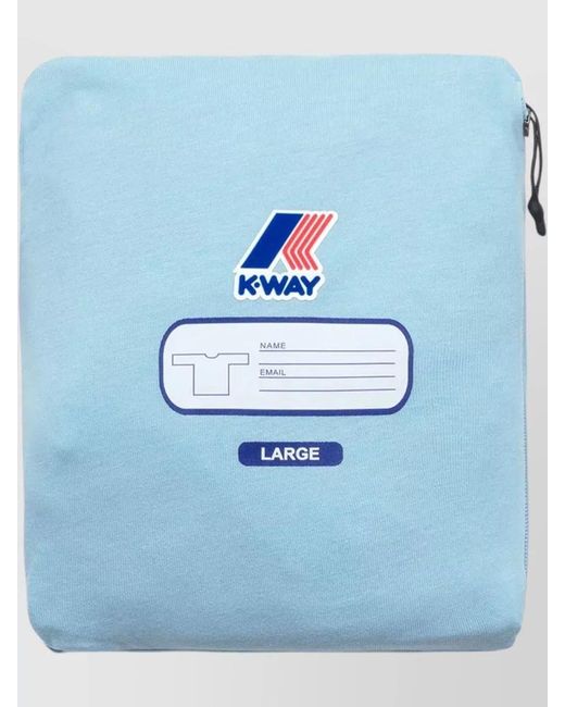K-Way Blue Leonide Crew Neck Short Sleeve Top