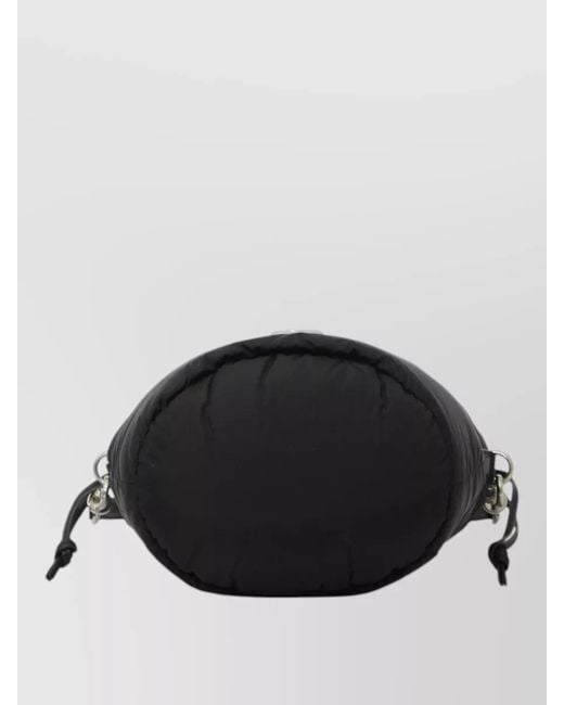 Moncler Black Caradoc Quilted Nylon Bucket Bag