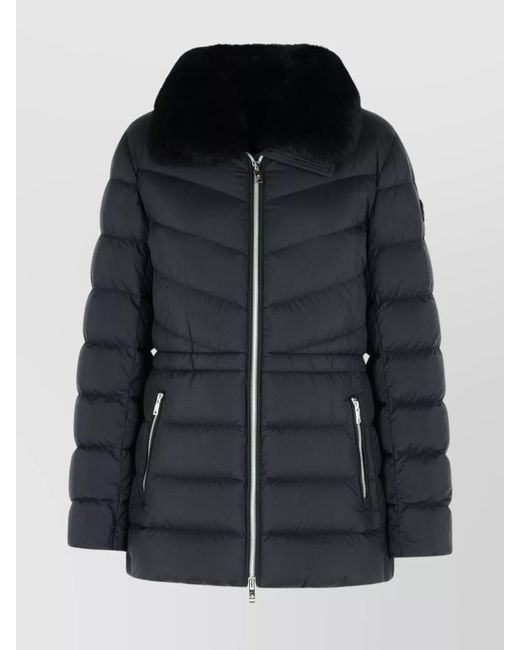 Moose Knuckles Black Padded Long Sleeve Quilted Jacket