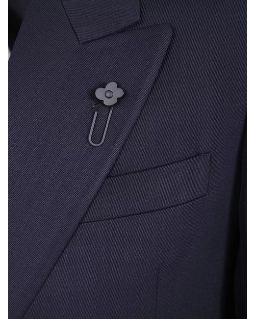 Lardini Blue Virgin Wool Suit for men