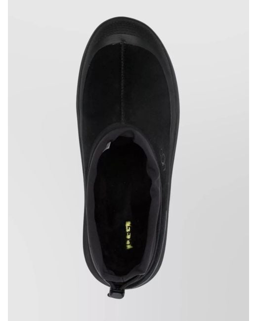 Ugg Black Suede Leather Tasman Weather Hybrid Loafers for men