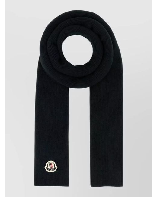 Moncler Black Wool Gloves for men