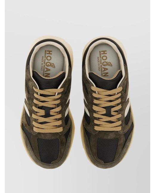 Hogan Multicolor Leather Low-Top Sneakers for men