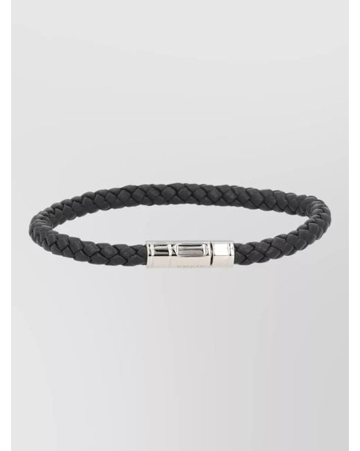 Tom Ford Metallic Braided Design Bracelet Rounded Strand Shape for men