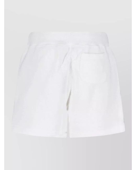Polo Ralph Lauren White Straight Shorts Back Pocket Side Pockets for men