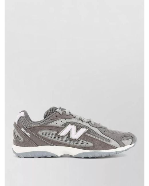New Balance Gray 204L Sneakers Mesh Panels Rubber Sole