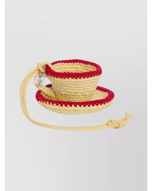 J.W. Anderson Gray Cotton Bag Charm