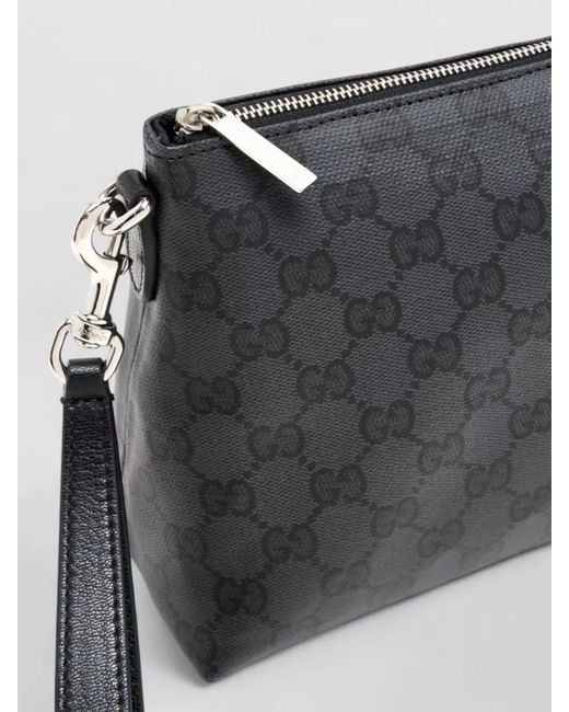 Gucci Black Leather Pouch for men