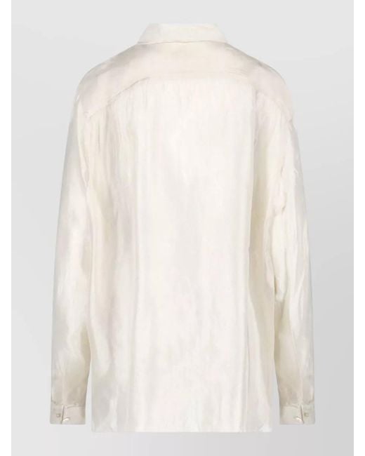 Our Legacy White Silk Shirt