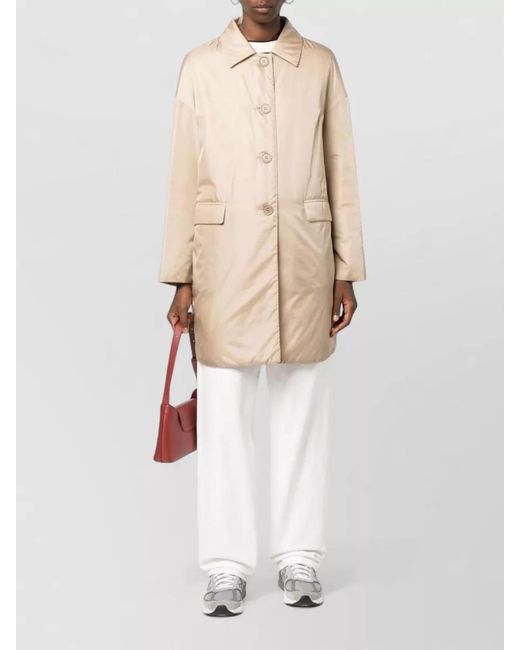 Aspesi Natural Casual Long Sleeve Notched Collar Jacket