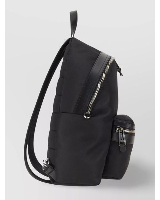 Moschino Black Logo Backpack for men