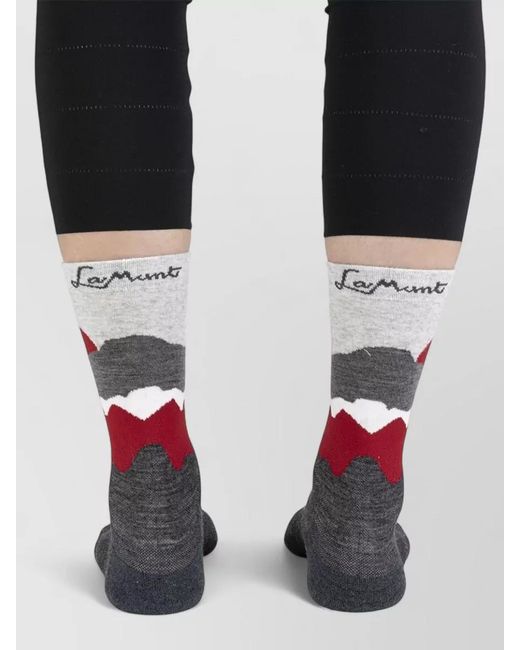 Lamunt White Martha Merino Tencel Seamless Mid Calf Socks