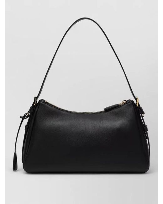 Prada Black Shoulder Bag Adjustable Strap Structured Shape