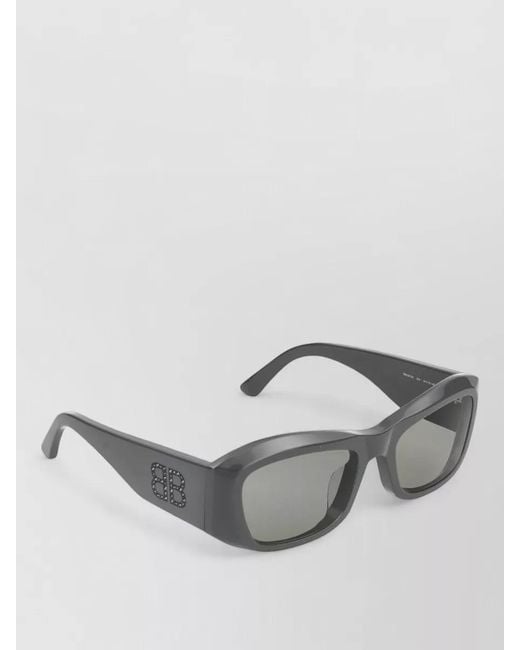 Balenciaga Gray Sunglasses Model Bb0397Sa 004 Oversized Frame