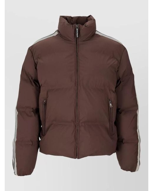 Palm Angels Brown Down Puffer Jacket for men