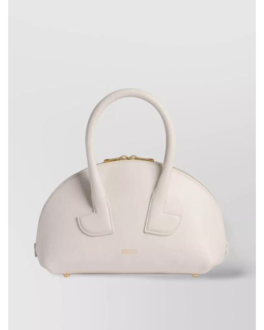 Patou Natural Leather Shoulder Bag