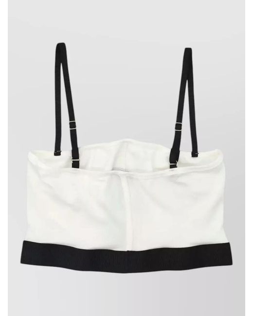 Tom Ford White Logo-Detail Underwire Bra