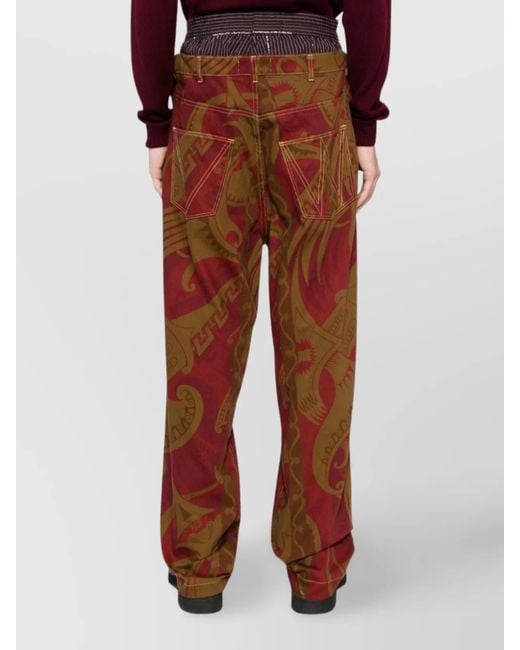 Vivienne Westwood Brown Straight-Leg Trousers for men