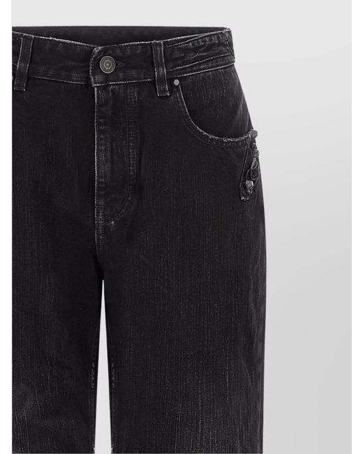 Balenciaga Black Denim Straight-Leg Jeans