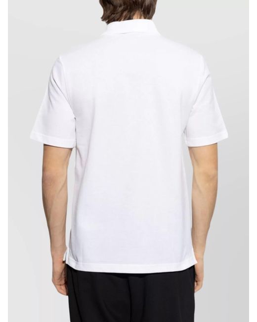 Lanvin White Cotton Piqué Regular-Fit Polo Shirt for men