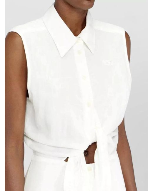 DIESEL White Midi Dress
