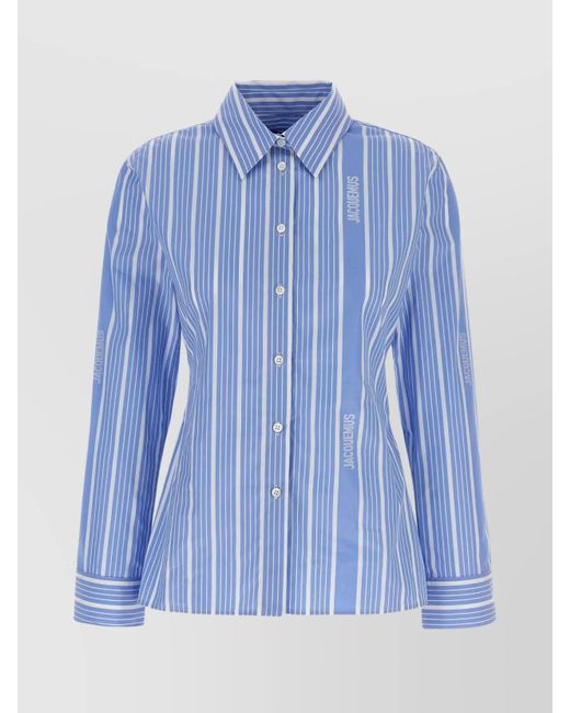 Jacquemus Blue Cotton Shirt