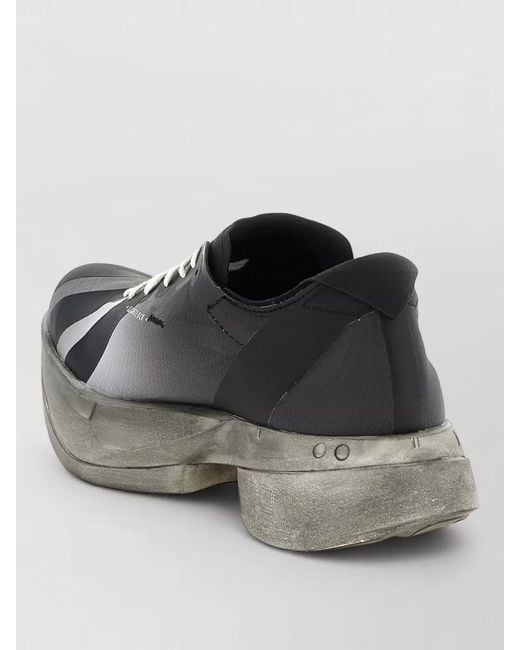 Y-3 Black Adios Pro 4 Round Toe Low Sneakers for men