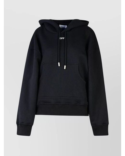 Off-White c/o Virgil Abloh Black Cotton Oversized Hoodie