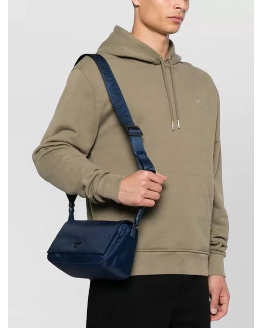Emporio Armani Blue Shoulder Crossbody Bag Adjustable Strap for men
