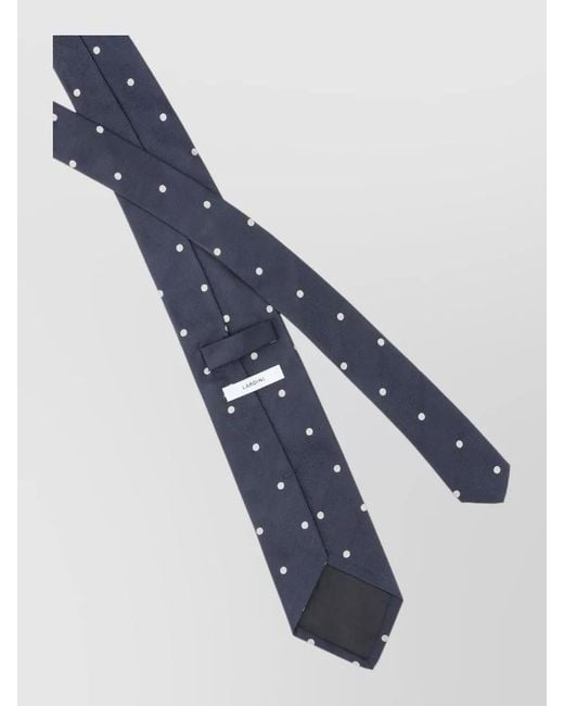 Lardini Blue Polka Dot Tie Soft Texture Adjustable Length for men