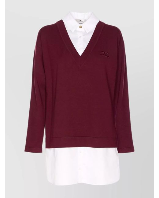 Elisabetta Franchi Red Knit Mini Dress