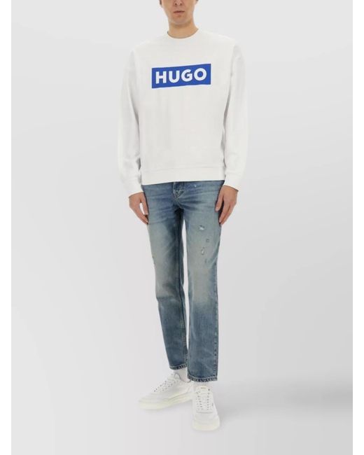Boss Gray Cotton Sweatshirt for men